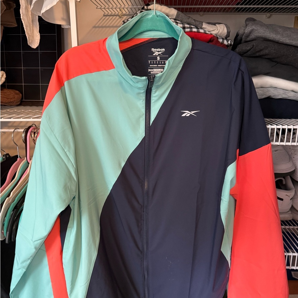Reebok Tri-Color Windbreaker Jacket